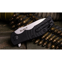 Складной нож Kizlyar Supreme Bloke X cталь N690, StoneWash, рукоять из G10 4650065050685