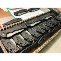 Складной нож Kizlyar Supreme Bloke X cталь N690, StoneWash, рукоять из G10 4650065050685