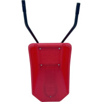 Строительная, одноколесная тачка Variant, с ЦВЕТНЫМ ПЛАСТИКОВЫМ корытом, колесо 4.80/4.00-8, 120 л. 11120ЗПК 12120ЗПК