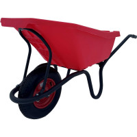 Строительная, одноколесная тачка Variant, с ЦВЕТНЫМ ПЛАСТИКОВЫМ корытом, колесо 4.80/4.00-8, 120 л. 11120ЗПК 12120ЗПК