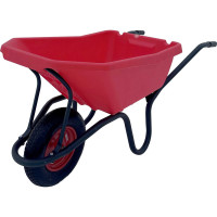 Строительная, одноколесная тачка Variant, с ЦВЕТНЫМ ПЛАСТИКОВЫМ корытом, колесо 4.80/4.00-8, 120 л. 11120ЗПК 12120ЗПК