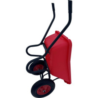 Строительная, двухколесная тачка Variant с ЦВЕТНЫМ ПЛАСТИКОВЫМ корытом, 2 колеса 4.80/4.00-8, 120 л. 12120ЗПК 11120ЗПК