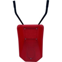 Строительная, двухколесная тачка Variant с ЦВЕТНЫМ ПЛАСТИКОВЫМ корытом, 2 колеса 4.80/4.00-8, 120 л. 12120ЗПК 11120ЗПК