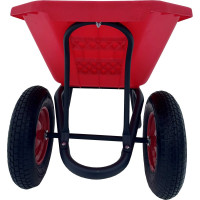 Строительная, двухколесная тачка Variant с ЦВЕТНЫМ ПЛАСТИКОВЫМ корытом, 2 колеса 4.80/4.00-8, 120 л. 12120ЗПК 11120ЗПК
