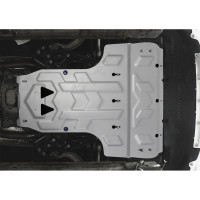 Защита картера и КПП Rival для Audi A6 2011-н.в./A6 Allroad 2012-н.в./A7 2010-2018 г.в., алюминий, 4 мм 333.0314.2