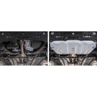 Защита картера и КПП Rival для Lexus ES XV70 2018-н.в./Toyota Camry XV70 2018-н.в, ал. 4 мм 333.9518.2