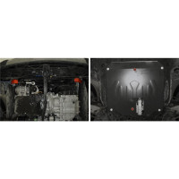 ЗК+КПП Hyundai Grand Santa Fe 2014-2016 2016-/Santa Fe 2012-2016 2016-, st 2mm АвтоБроня 111.02341.1