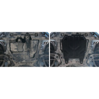 ЗК+КПП Citroen C4 Aircross 2012-2016/C-Crosser 2007-2013, st 2mm АвтоБроня 111.04037.1