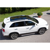 Пороги "Bmw-Style круг" Rival для Kia Sorento II рестайлинг 2012-2020, 173 см, 2 шт., алюминий, D173AL.2305.2