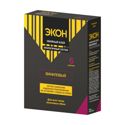 Обойный клей ЭКОН виниловый 200 г C0042977 1312333