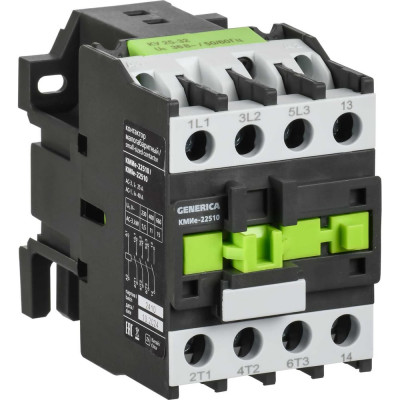 Контактор GENERICA КМИе-22510 25А 24В/АС3 1NO KKME21-025-024-10