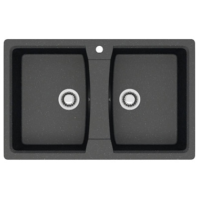 Кухонная мойка Azario Elmas 780x500x190 мм, черная CS 00078333