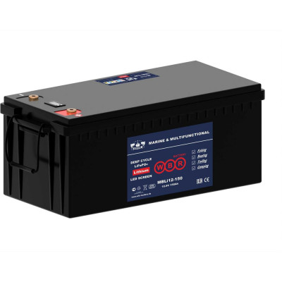 Тяговый аккумулятор для лодочного электромотора литиевый WBR (LiFePO4) MBLi12-150 WBR