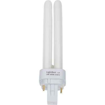 Лампа люминесцентная LightBest lbl d 71003 18w 4000k g24d-2 701071003