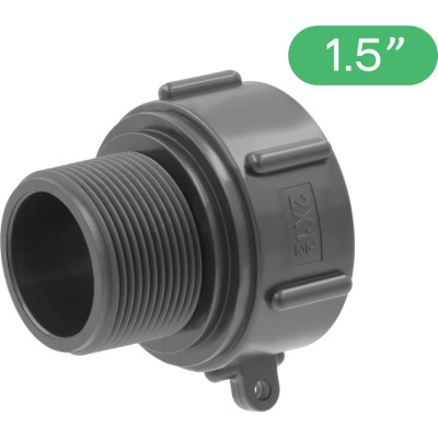 Переходник на еврокуб ПоливНаДаче 2"(S60) х 1,5" (наружная резьба) S60x15HP