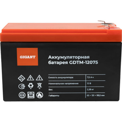 Аккумуляторная батарея Gigant GDTM-12075