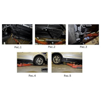 Пороги "Bmw-Style круг" Rival для Hyundai Santa Fe III 2012-2018/Santa Fe Premium 2015-2016, 180 см, 2 шт., алюминий, D180AL.2305.2