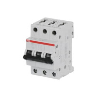 Автоматический трехполюсный выключатель ABB 63А, С, S203, 6кА 2CDS253001R0634