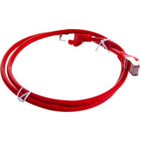 Патч-корд LANMASTER RJ45 - RJ45, 4 пары, FTP, категория 5е, 1 м, красный, LSZH, LAN-PC45/S5E-1.0-RD