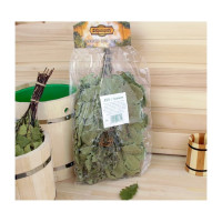 Веник для бани Добропаровъ ЭКСТРА из кавказского дуба с букетом из трав 2691845