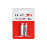 Алкалиновая батарейка Luazon АА, LR6, блистер, 2 штуки 3005549