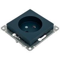 Розетка Systeme Electric Atlasdesign без заземления, со шторками, 16а, механизм, изумруд ATN000849