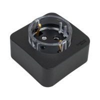 Розетка Systeme Electric Blanca о/у, с заземлением, со шторками, (компакт) изол.пл, 16а, 250в, антрацит BLNRA111116