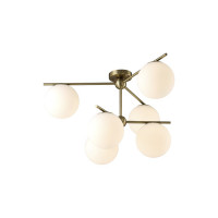 Потолочная люстра Crystal lux FELIZ SP-PL6 BRONZE/WHITE