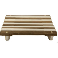 Пружинный анатомический подголовник Банная линия Капучино 35х35х10 см, липа 12-562