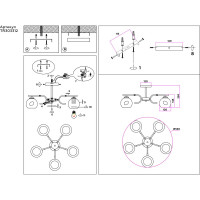 Люстра на штанге Ambrella Light TRADITIONAL TR303312