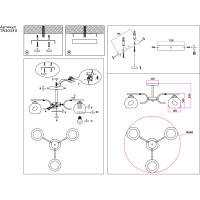 Люстра на штанге Ambrella Light TRADITIONAL TR303311