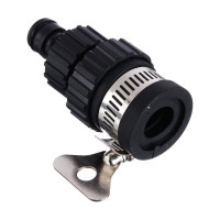 Штуцер (адаптер) для безрезьбовых кранов 1/2" - 3/4", с хомутом Inbloom 160-022