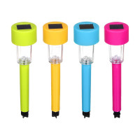 Садовый фонарь на солнечной батарее INBLOOM, 4.5x4.5x31см, 1x1.2V 40mAh NI-MH, 1LED*белый, пластик 185-009
