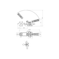 Натяжная защелка KUKAMET из нерж. cтали с фиксатором, усилие 230 кг S311-3-L