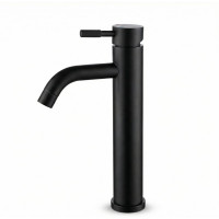 Смеситель для умывальника ARGOTECH под чашу, solid чёрный, d-35 нерж. сталь 43986