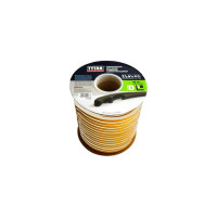 Уплотнитель для окон и дверей Tytan Professional d 40 м, 14x12 мм, белый 234906 70319