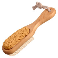 Щетка для ног с пемзой МУЛЬТИДОМ 18x3.5x1.5 см, 3 цвета ПР17-156