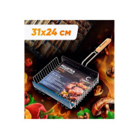 Решетка для барбекю Следопыт объемная Family, 31x24x5.5 см PF-GR-17