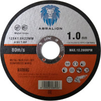 Круг отрезной 125x1x22 мм, А60 T-BF, металл/нерж. ABRALION 8926