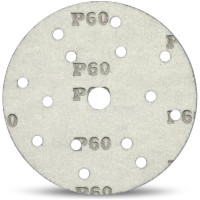 Шлифовальный круг на липучке 150 мм, Р60, с керамическим зерном, 10 шт TOTFLEX 4631174654230