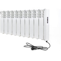 Радиатор отопления электрический Normand 350 10 секций, белый, с электронным терморегулятором 133-620