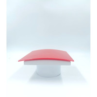 Вентилятор со съемной панелью в сборе ВИЕНТО LUNA, тяговый выключатель. Серия SFERA, O100, красный, графит. , шарикоподшипник LUNA SF 100СВ-red