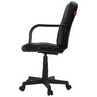 Кресло Фабрикант Чери А Кожа иск. DO №350 черный Ткань Мебельная ТК-1 черный ТГ PL 680 PL ролик ст. 4610018464938