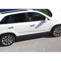 Пороги "Silver" Rival для Kia Sorento II рестайлинг 2012-2020, 173 см, 2 шт., алюминий, F173AL.2305.2