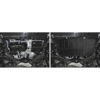 Защита картера и КПП АвтоБроня Mazda 3 BM 13-18/6 GJ 12-18 18-/CX-5 11-17 17-/CX-9 16-, 111.03825.1