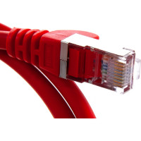 Патч-корд LANMASTER RJ45 - RJ45, 4 пары, FTP, категория 5е, 1 м, красный, LSZH, LAN-PC45/S5E-1.0-RD