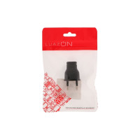Сетевое зарядное устройство Luazon модель LPA-18, USB, 1 А, чёрное 3916266