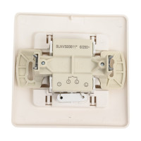 1-клавишный выключатель с подсветкой Systeme Electric BLANCA скрытой установки, 6А, 250B, молочный BLNVS006112