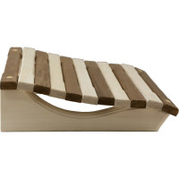 Пружинный анатомический подголовник Банная линия Капучино 35х35х10 см, липа 12-562