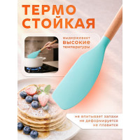 Лопатка силиконовая бирюзовая PERFECTO LINEA EcoVillage 21-326112 ЦД-3114244260